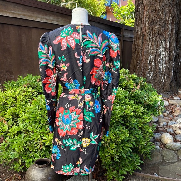 Black Iris The Greta Dress - Library Floral - Picture 4 of 9